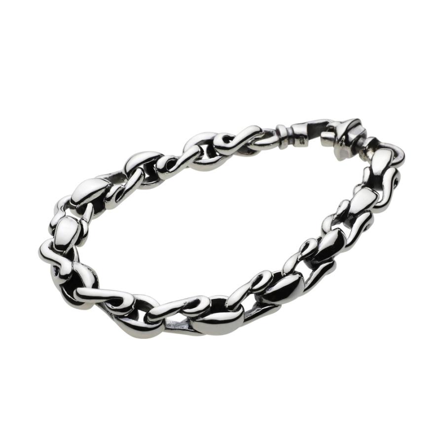 シルバーブレスレット メンズ ツイスト チェーン シルバー925 シルバー