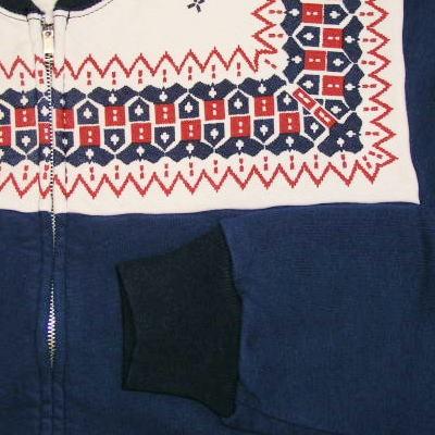 The Flat Head（フラッドヘッド） SGP-01W-ネイビー-雪柄フルジップ