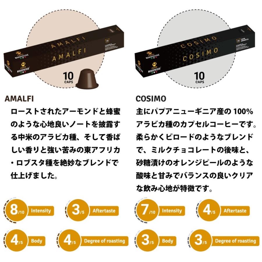 ネスプレッソ MOKAPRESSO/モカプレッソ カプセルコーヒー お試し5種
