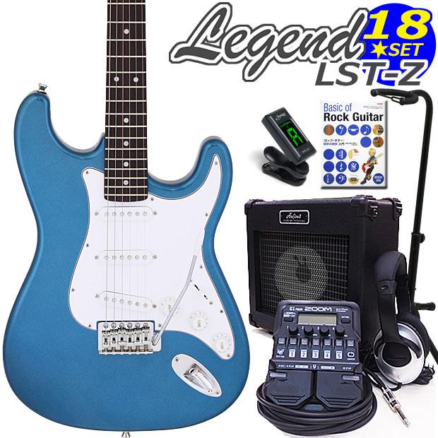Aria Proll エレキギター 初心者 セット ZOOM G1Four付 LST-Z/MBL