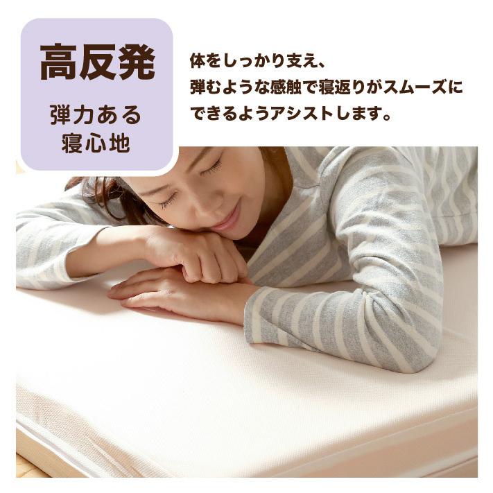 直接引渡し価格)ダブルマットレス 高反発 抗菌 消臭 抗カビ防ダニ加工 日本