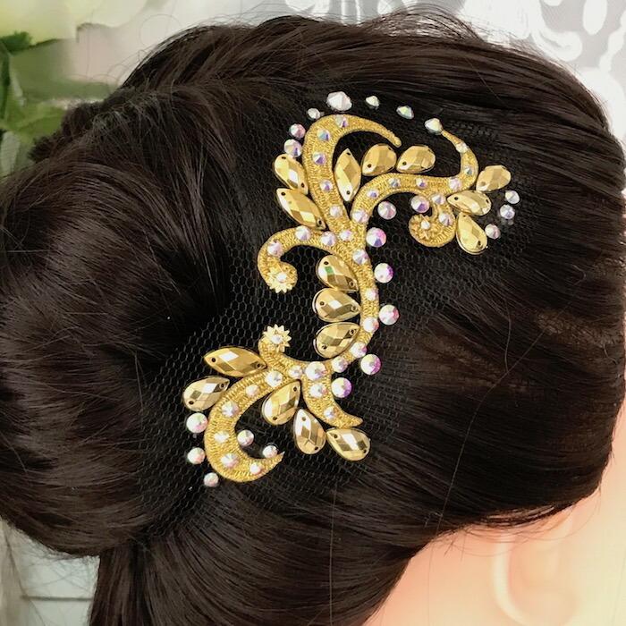 社交ダンス 競技ダンス ヘアアクセサリー 髪飾り ヘア飾り ラテン