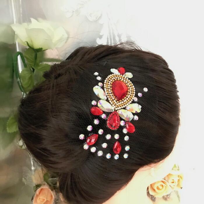 社交ダンス 競技ダンス ヘアアクセサリー 髪飾り ヘア飾り ラテン