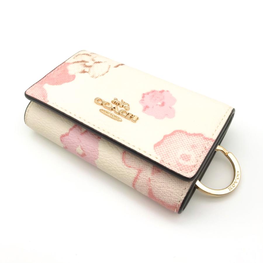 COACH（コーチ） ☆COACH☆ ファイブ リング キーケース フローラル