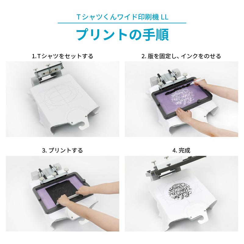 シルクプリントキット Tシャツくん ワイド製版セット 製版機+印刷機 HR