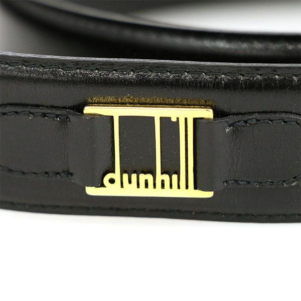 ダンヒル DUNHILL ベルト レザー 40/100 5段階調整 ブラック ゴールド
