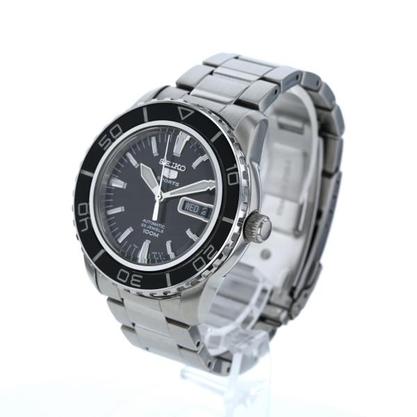 セイコー SEIKO セイコー5 スポーツ 7S36-04N0 自動巻式 ブラック 文字