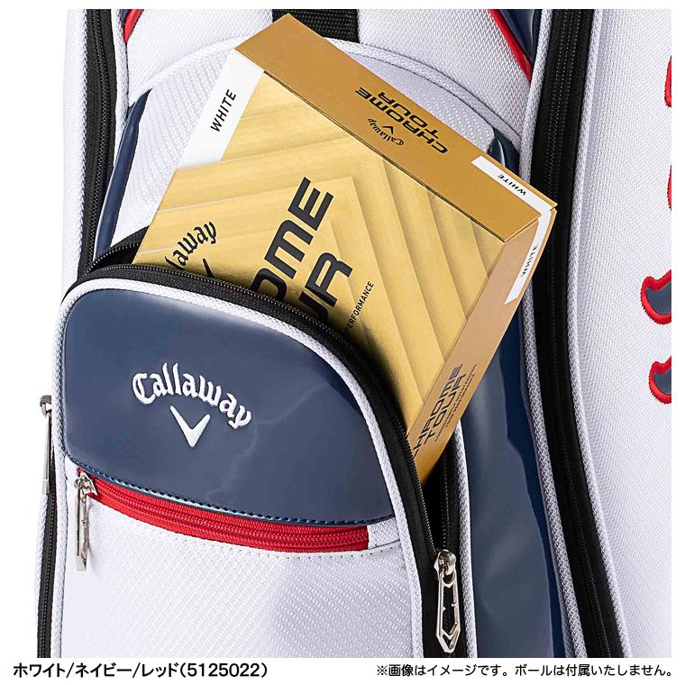 最終値引き】new balance キャディバッグ ホワイト/ネイビー/レッド