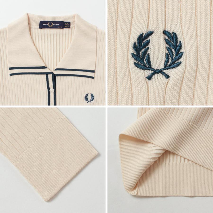 FRED PERRY（フレッドペリー） リブニット ポロシャツ / レディース