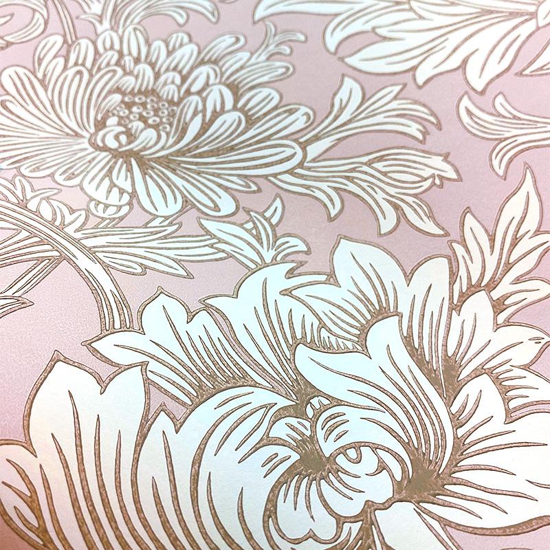 壁紙 張り替え 輸入壁紙 クロス おしゃれ Chrysanthemum Toile 菊 花柄
