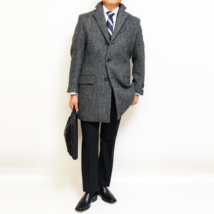 HARRIS TWEED（ハリスツイード） メンズ チェスターコート 新品 秋冬