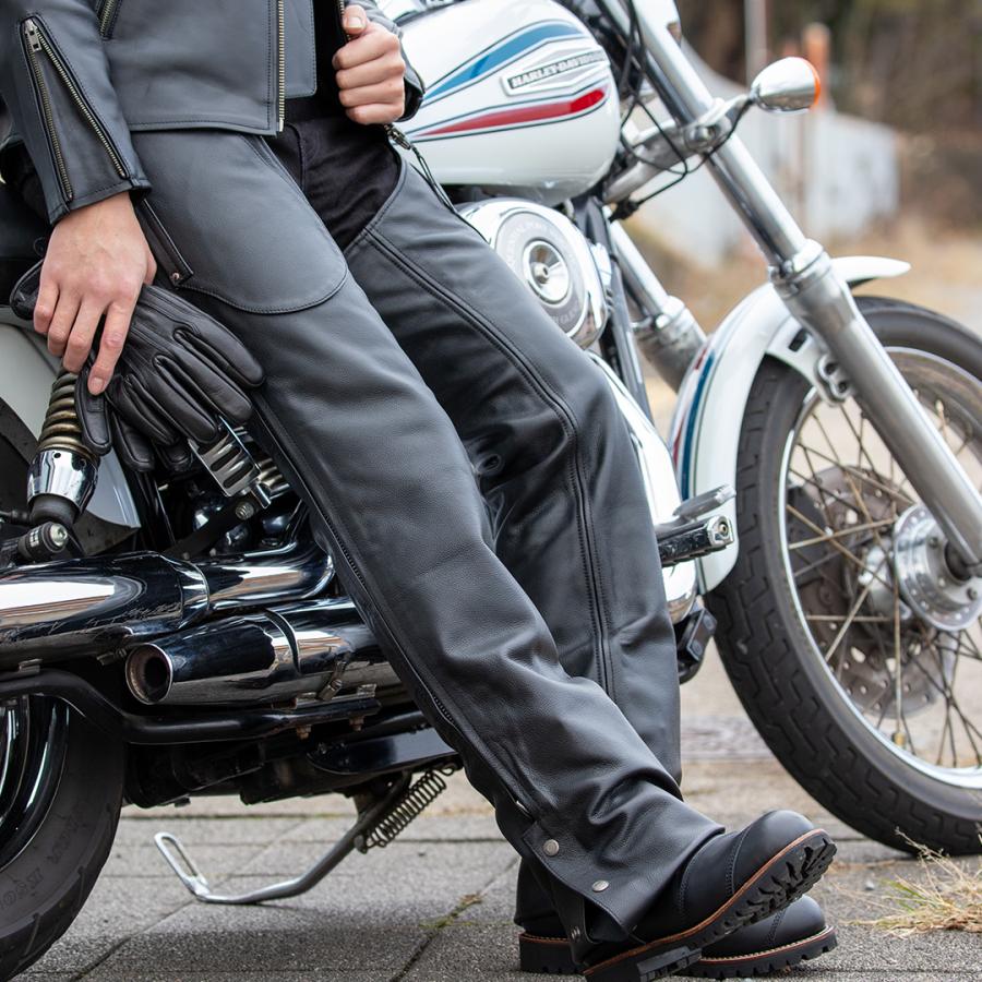 DEGNER（デグナー） レザーチャップス/LEATHER CHAPS（ブラック） [CH
