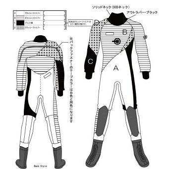 World Dive（ワールドダイブ）ドライスーツ DCD4 3.5mm レディース