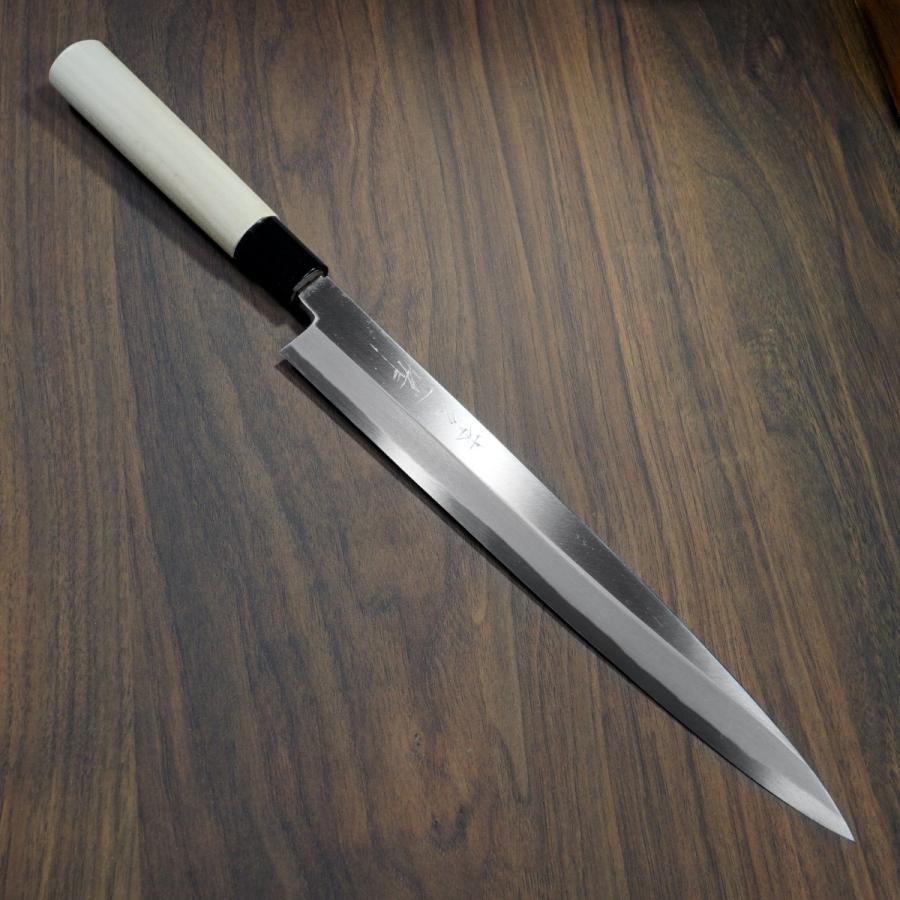 包丁 柳刃 刺身 270mm 本久一 白紙鋼 9寸 朴木柄 本久一刃物 日本製