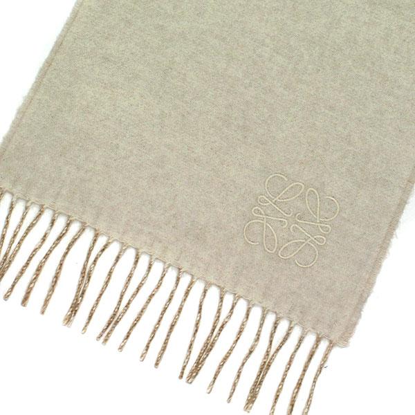 LOEWE（ロエベ） ANAGRAM SCARF ウール+カシミヤ バイカラー スカーフ