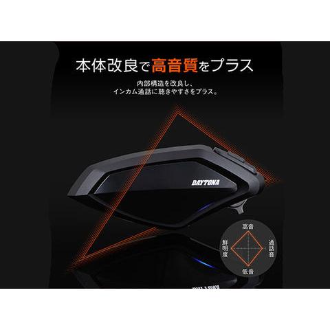 DAYTONA（デイトナ） DT-01+ バイク用 インカム 1台セット 6人通話