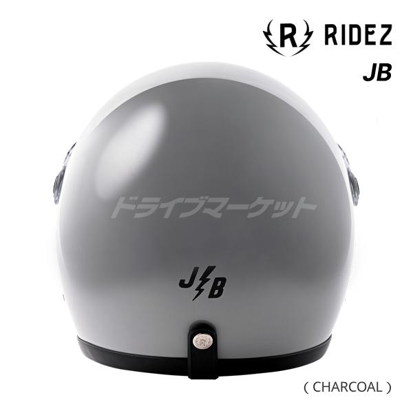 RIDEZ RIDEZ JB HELMET CHARCOAL フリーサイズ 57〜60cm ジェット