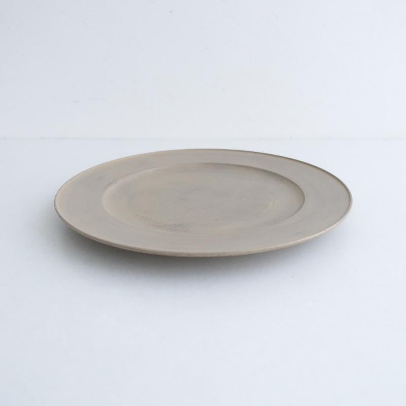 美品】富井貴志 *白漆リム皿 27cm*プレート大皿お皿木製食器作家【陶器