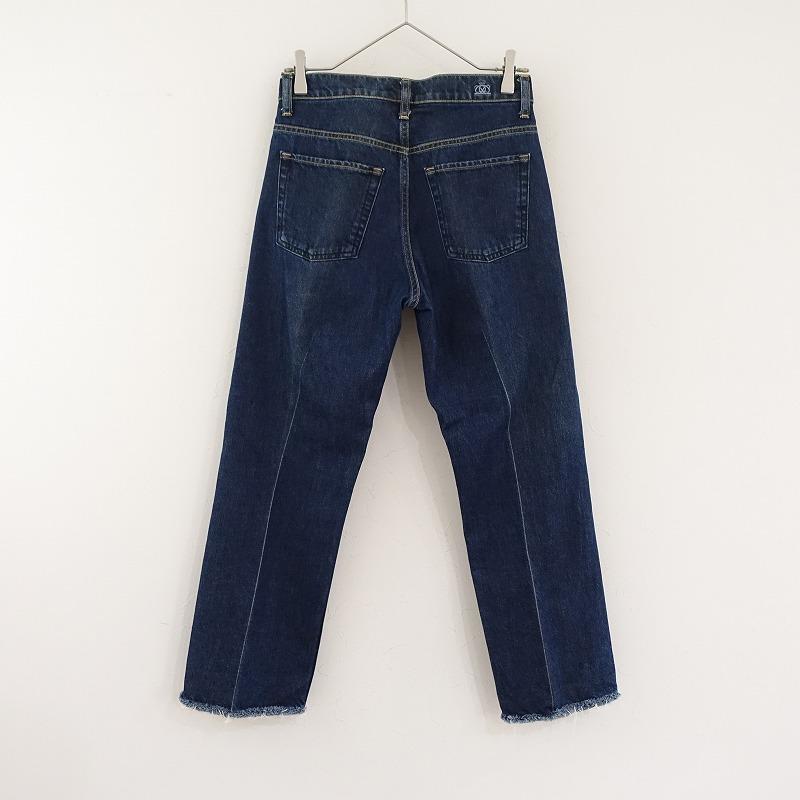 DRAWER（ドゥロワー） *5Pセンタープレスデニムパンツ*36コットン綿