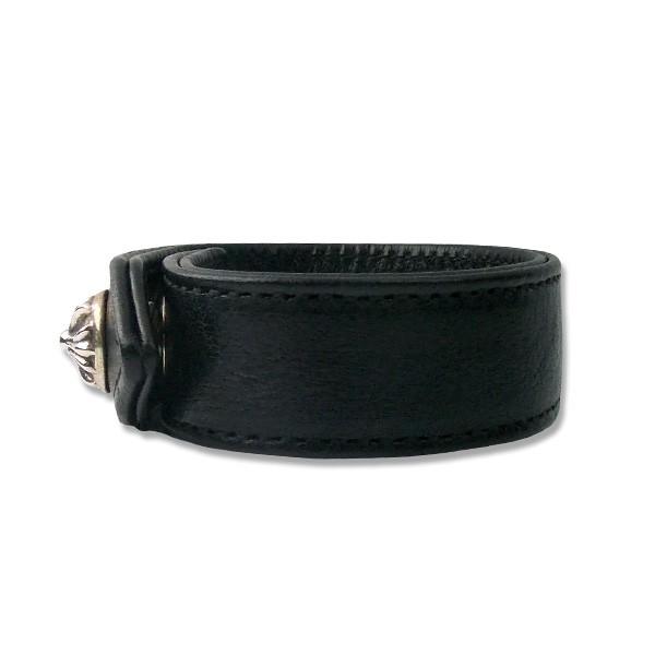 CHROME HEARTS（クロムハーツ） 3ボタン 2スナップ レザーブレスレット