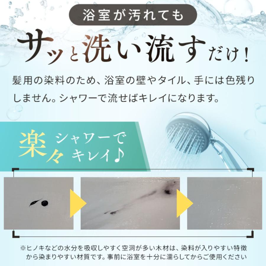 白髪染めシャンプー カラーシャンプー トリートメント不要 女性 男性