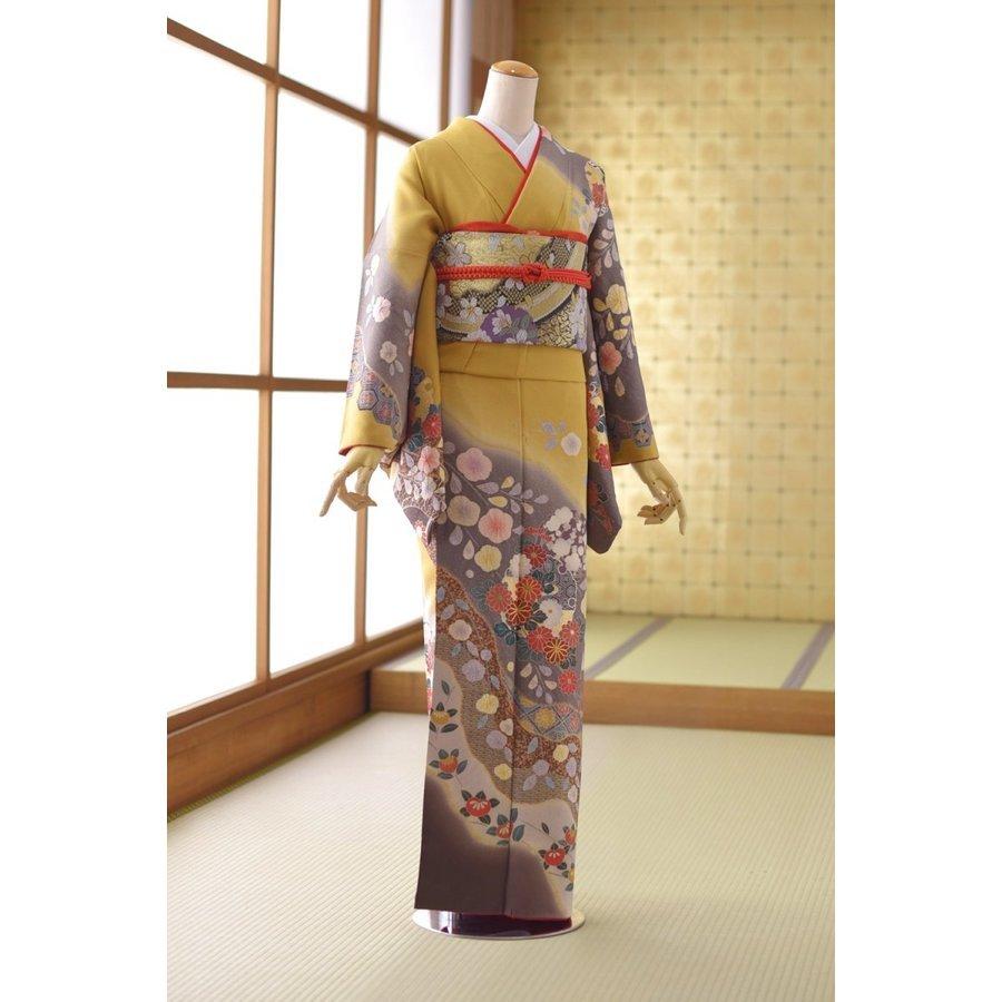 訪問着 レンタル 卒業式 母 着物 右近手しぼり辻が花 身長155cm〜170cm