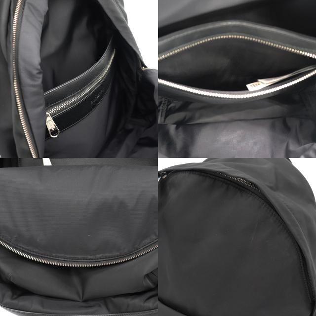BURBERRY（バーバリー） ナイロンバックパック ナイロン レザー 黒