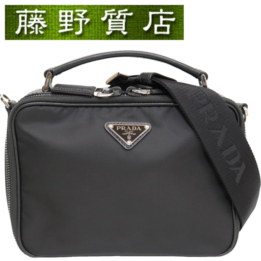 Prada 極美品 ナイロン レザー ショルダーバッグ メッセンジャー