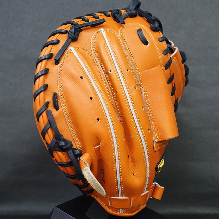 良品】ミズノプロ キャッチャーミット 硬式 オレンジ SDT-183 Mizuno