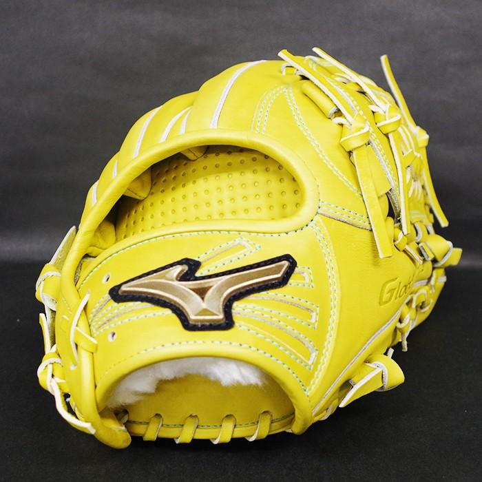 Mizuno Helcaton 02 硬式グローブ イエロー Mizuno Helcaton 02 硬式