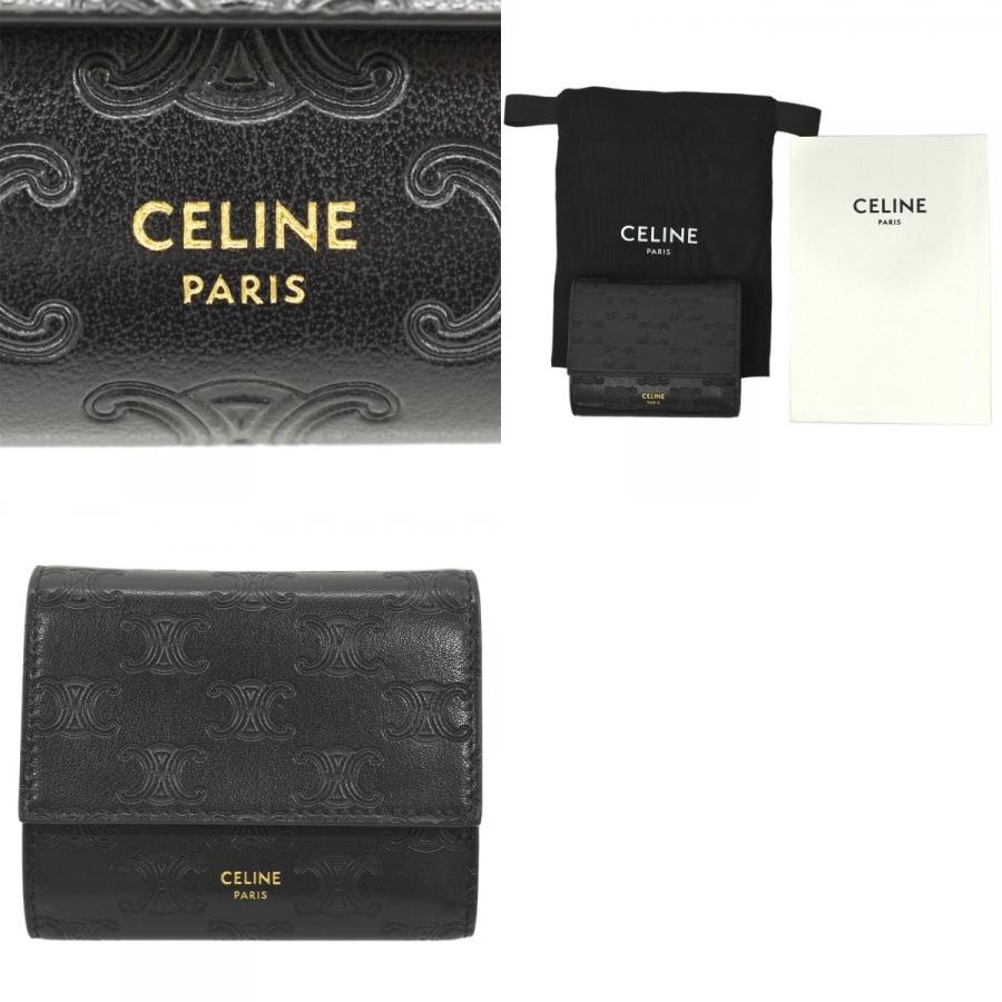 CELINE（セリーヌ） スモール トリフォールドウォレット 二つ折り財布