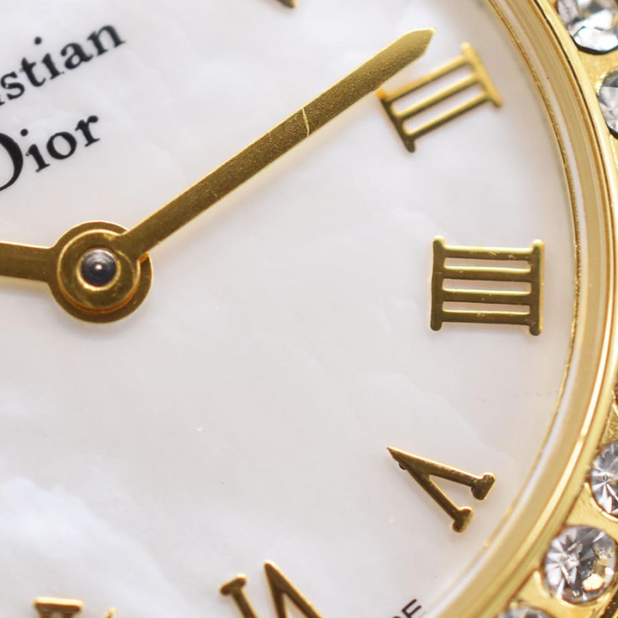クリスチャンディオール Christian Dior 腕時計 ダイヤベゼル ホワイト