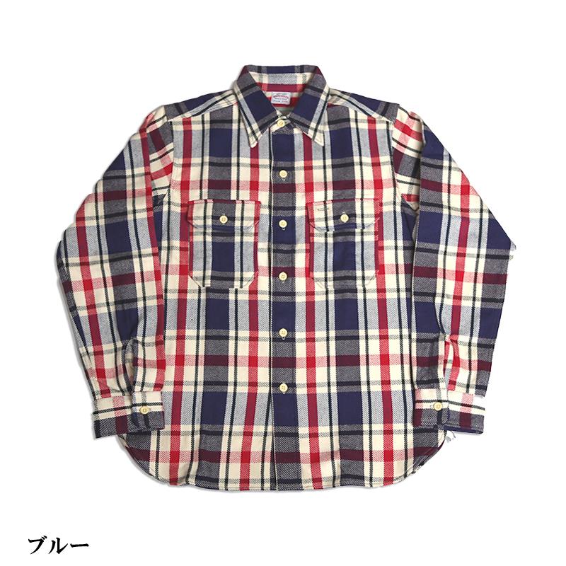 WAREHOUSE（ウエアハウス） フランネルシャツ Lot.3104 D柄 NON WASH