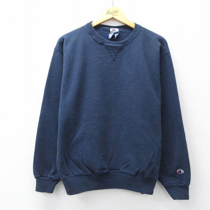Champion（チャンピオン） XL/古着 長袖 スウェット メンズ 90s 無地
