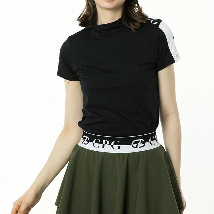 CPG GOLF 【期間限定】 スタンドネックワンサイド切り替えラインSS