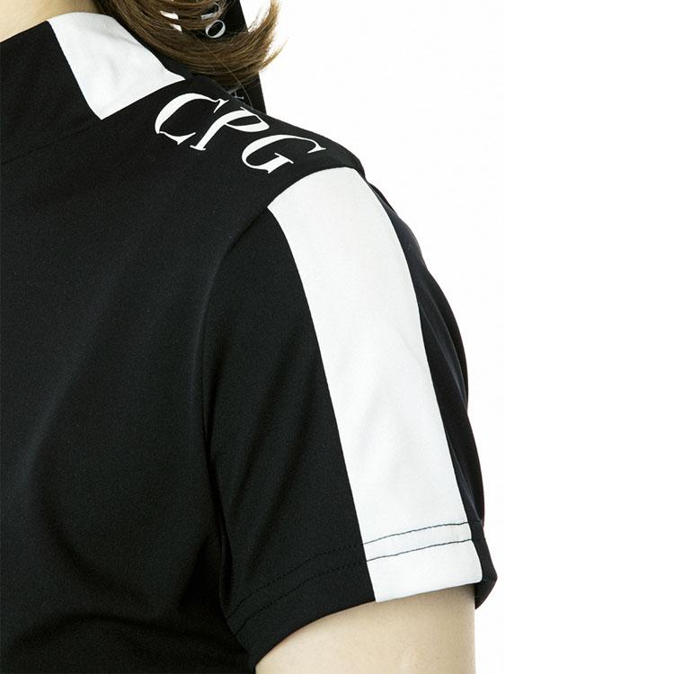 CPG GOLF 【期間限定】 スタンドネックワンサイド切り替えラインSS