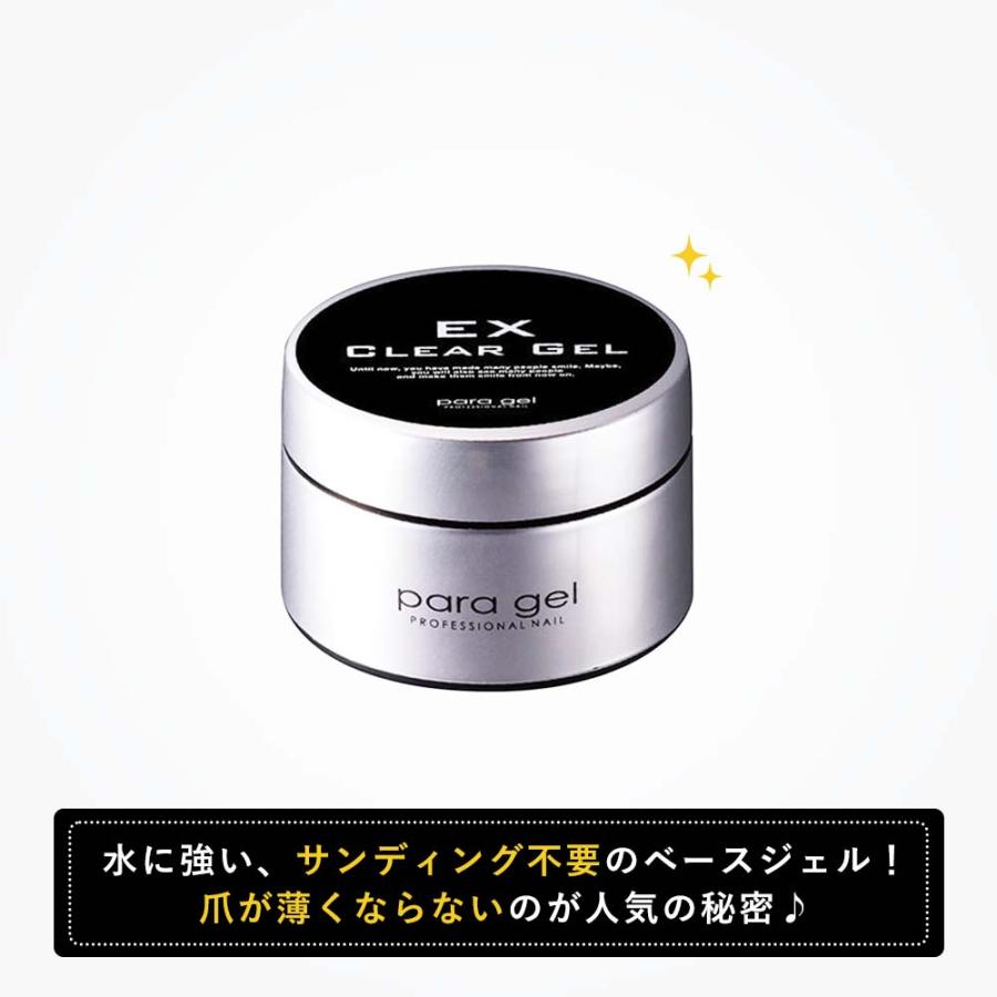 para gel パラジェル クリアジェルEXセット 4g ベースジェル/ジェル