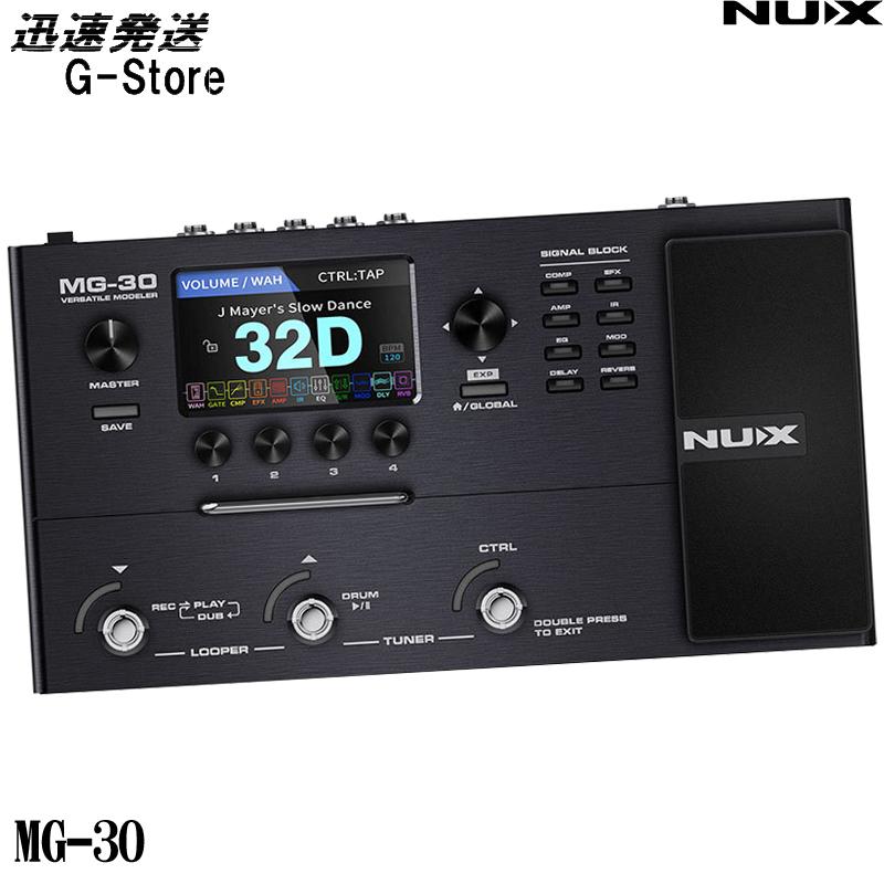 NUX マルチエフェクター MG-30 32-bitオーディオコーデック 高解像度