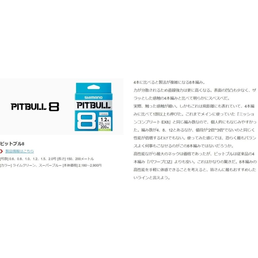 シマノ（SHIMANO） グラップラー8 300m 0.8, 1, 1.2, 1.5, 2, 3, 4, 5