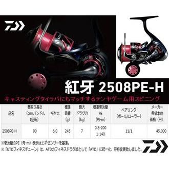 DAIWA（ダイワ） (数量限定)ダイワ 紅牙 2508PE-H テンヤ用スピニング