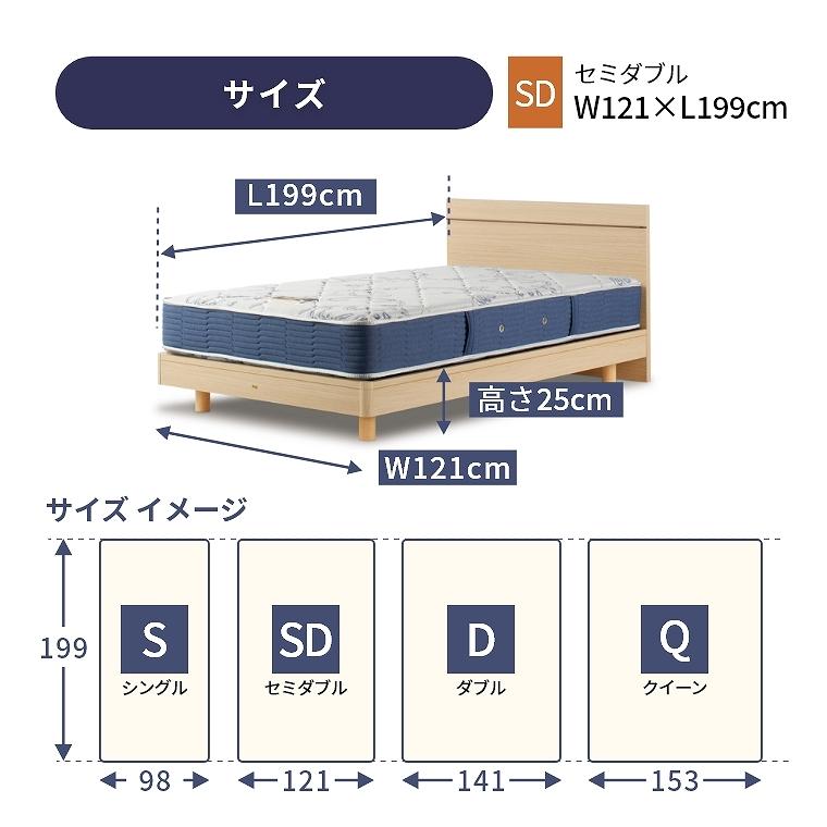SIMMONS（シモンズ） ベッドフレーム フレームのみ 開梱設置 桐 すのこ