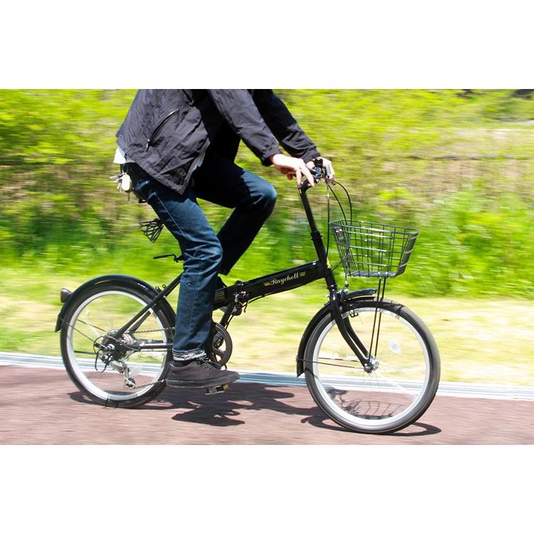 オオトモ 完成品 折りたたみ自転車 20インチ 組立済 カゴ・カギ