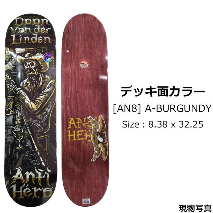 スケート デッキ ANTI HERO アンチヒーロー スケートボード AN-8 8.38