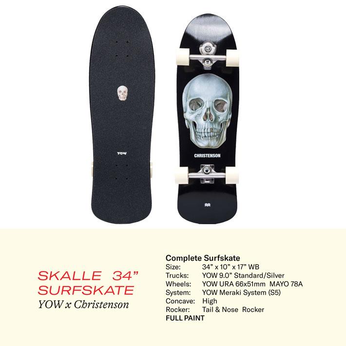 YOW（ヤウ） サーフスケート SKALLE 34インチ スカル 20 SURFSKATE