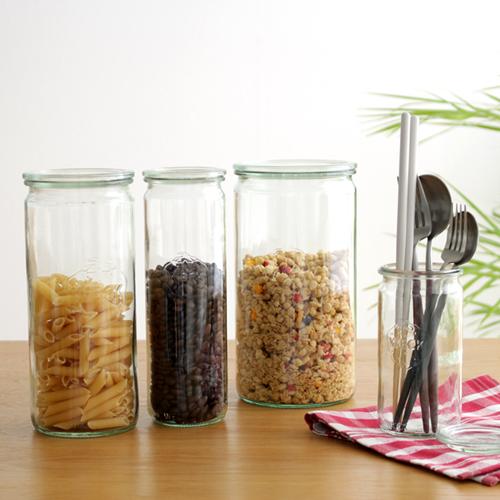 WECK（ウェック） キャニスター セット ストレート 1550ml 4個セット