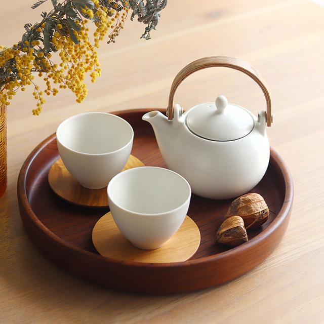 SALIU（サリュウ） SALIU YUI 結 土瓶急須＆湯呑み＆山桜 茶敷セット