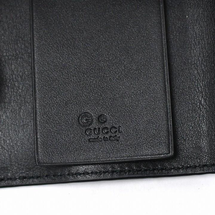 グッチシマ グッチ GUCCI キーケース ブラック レザー GG メンズ