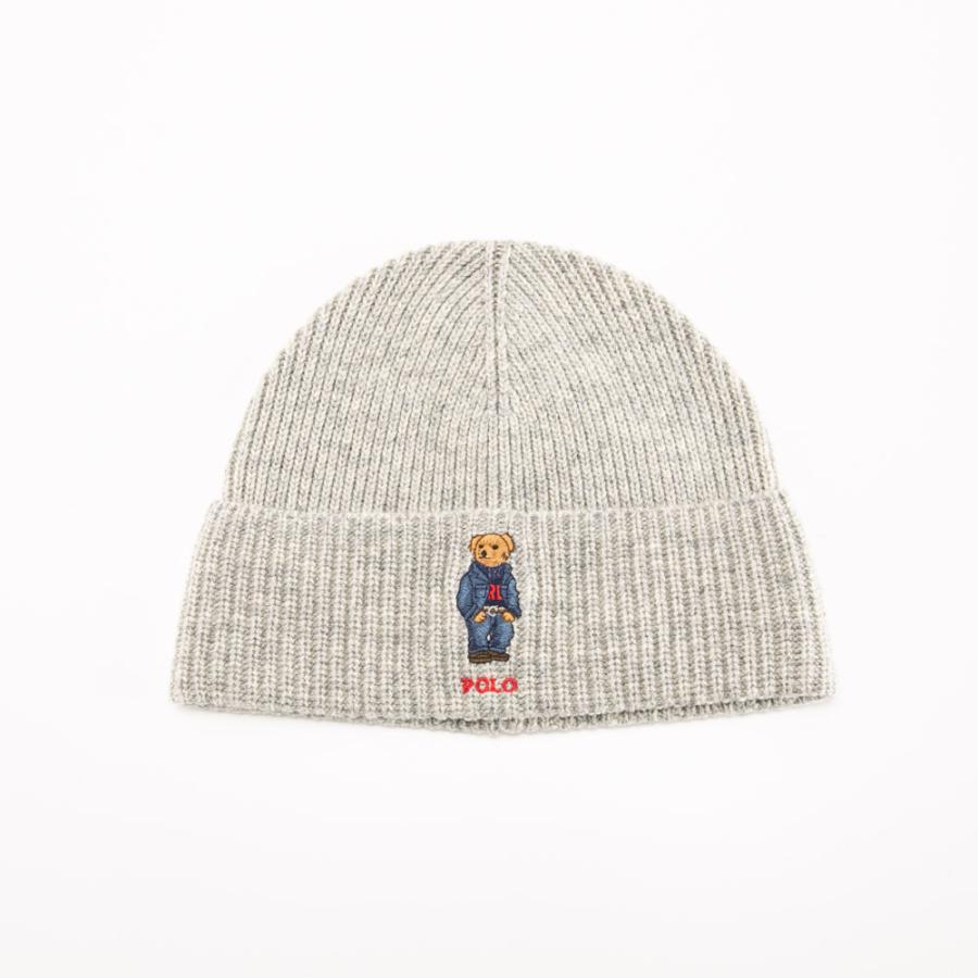 POLO RALPH LAUREN（ポロ・ラルフローレン） ニット帽 SOLID FLAG BEAR