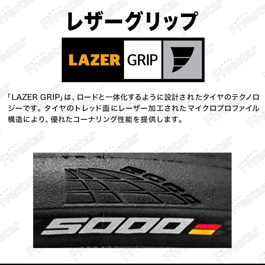 コンチネンタル（CONTINENTAL） 2本セット グランプリ 5000 タイヤ 25c