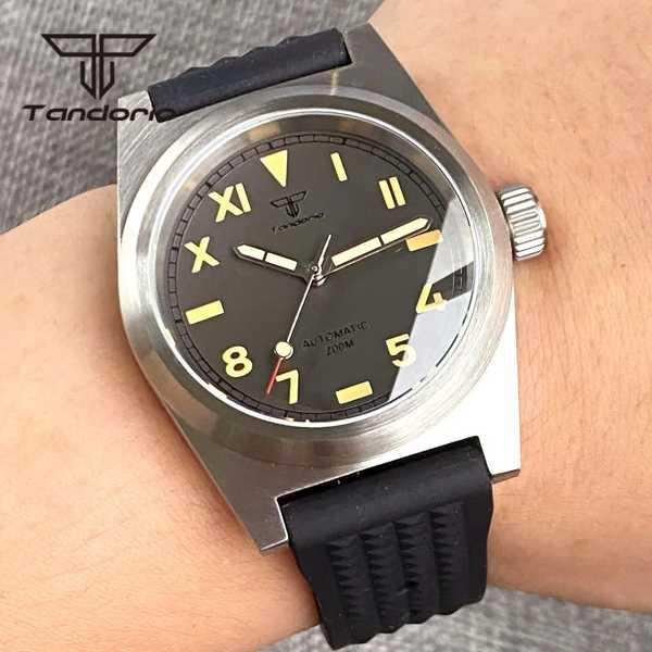 タンドリオ-自動巻き時計 男性用 メンズ 発光ダイヤル 38mm nh35a